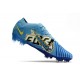 Nike Air Zoom Mercurial Vapor 15 Elite FG Mbappé Personal Edition - Blå Vit