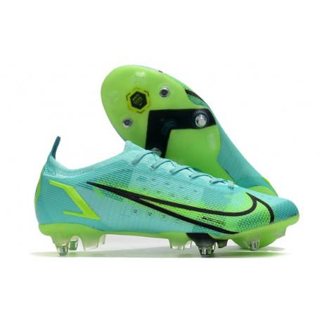 Nike Mercurial Vapor 14 Elite SG-Pro Unisex Impulse - Turkos Grön