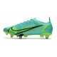 Nike Mercurial Vapor 14 Elite SG-Pro Unisex Impulse - Turkos Grön