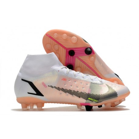 Nike Fotbollskor Superfly 8 Elite Ag Rawdacious - Vit Röd Rosa