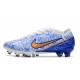 Nike Zoom Mercurial Vapor XV Elite AG Vit Blå Guld