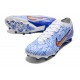 Nike Zoom Mercurial Vapor XV Elite AG Vit Blå Guld