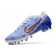 Nike Zoom Mercurial Vapor XV Elite AG Vit Blå Guld