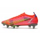 Nike Mercurial Vapor 14 Elite SG-Pro Unisex Spectrum - Röd Silver