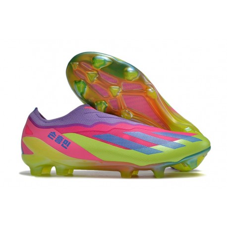 adidas X Crazyfast .1 LL FG Korean Nights Son - Lucid Lemon Blå Rosa LIMITED EDITION