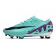 Nike Air Zoom Mercurial Vapor 15 Elite FG Cyan Lila Svart