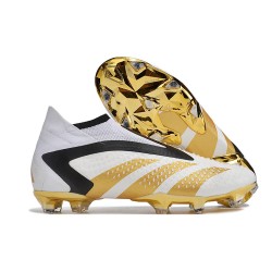 Fotbollsskor adidas Predator Accuarcy + FG Vit Guld Svart