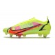 Nike Mercurial Vapor 14 Elite SG-Pro Unisex Volt Svart Bright Crimson