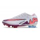 Nike Air Zoom Mercurial Vapor 15 Elite FG Vit Rosa Blå