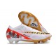 Nike Zoom Mercurial Vapor XV Elite FG Herrar Vit Svart Röd Guld