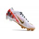 Nike Zoom Mercurial Vapor XV Elite FG Herrar Vit Svart Röd Guld
