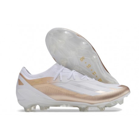 Adidas Fotbollsskor X Crazyfast Messi.1 FG Vit Guld