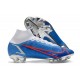 Nike Fotbollsskor Mercurial Superfly 8 Elite FG Blå Grå Röd