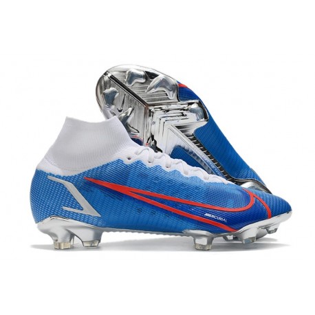 Nike Fotbollsskor Mercurial Superfly 8 Elite FG Blå Grå Röd