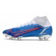 Nike Fotbollsskor Mercurial Superfly 8 Elite FG Blå Grå Röd