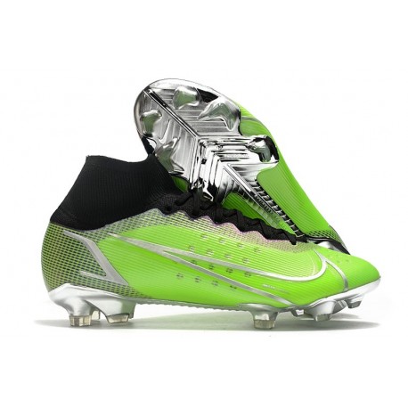 Nike Fotbollsskor Mercurial Superfly 8 Elite FG Grön Silver