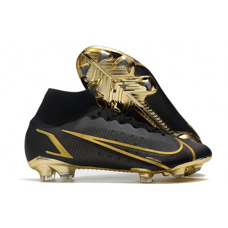 Nike Fotbollsskor Mercurial Superfly 8 Elite FG Svart Guld