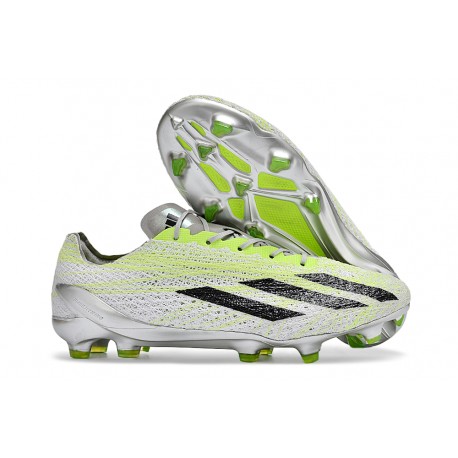 Fotbollsskor adidas X Crazyfast Strung+ FG Grå Lucid Lemon Svart 