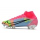 Nike Fotbollsskor Mercurial Superfly 8 Elite FG Rosa Blå Gul