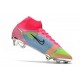 Nike Fotbollsskor Mercurial Superfly 8 Elite FG Rosa Blå Gul