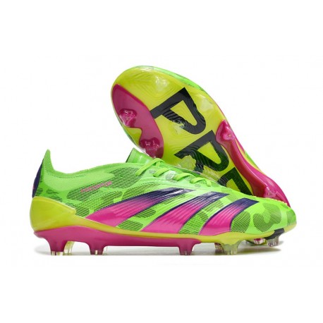 adidas Predator Elite FG Generation Pred Grön Rosa Lucid Lemon