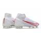 Nike Fotbollsskor Mercurial Superfly 8 Elite FG Vit Röd