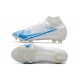 Nike Mercurial Superfly VIII Elite FG Vit Blå