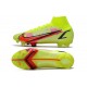 Nike Mercurial Superfly VIII Elite FG Volt Svart Bright Crimson