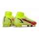 Nike Mercurial Superfly VIII Elite FG Volt Svart Bright Crimson