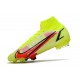 Nike Mercurial Superfly VIII Elite FG Volt Svart Bright Crimson