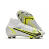 Nike Mercurial Superfly VIII Elite FG Silver Safari - Vit Svart Silver Neon