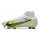 Nike Mercurial Superfly VIII Elite FG Silver Safari - Vit Svart Silver Neon