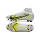 Nike Mercurial Superfly VIII Elite FG Silver Safari - Vit Svart Silver Neon