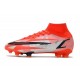 Nike Mercurial Superfly VIII Elite FG CR7 Spark Positivity - Röd Svart Vit Orange