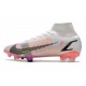 Nike Mercurial Superfly VIII Elite FG Rawdacious - Vit Röd Rosa