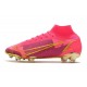 Nike Mercurial Superfly VIII Elite FG Röd Guld Svart