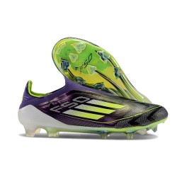 adidas F50 Elite Laceless FG Lila Gul