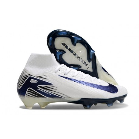 Nike Zoom Mercurial Superfly X Elite FG Vit Blå