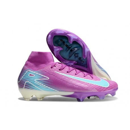 Nike Zoom Mercurial Superfly X Elite FG Lila Blå