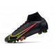Nike Fotbollskor Superfly 8 Elite Ag Black x Prism - Svart Gul Röd