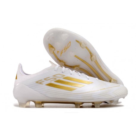 Skor adidas F50 Elite FG Vit Guld