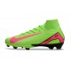 Nike Air Zoom Mercurial Superfly 10 Elite FG Grön Rosa