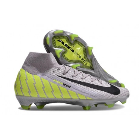 Nike Air Zoom Mercurial Superfly 10 Elite FG Grå Grön