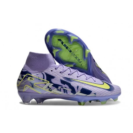 Nike Air Zoom Mercurial Superfly 10 Elite FG Lila Gul