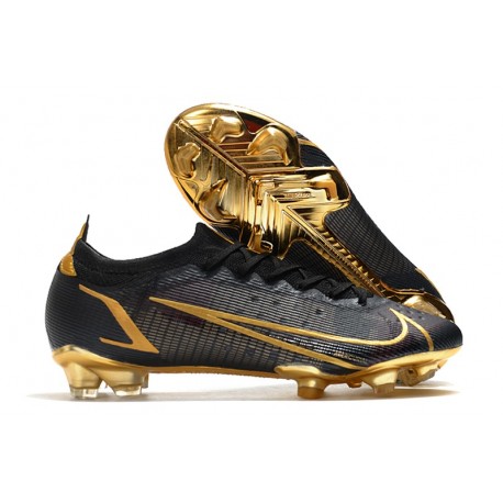 Nya Nike Mercurial Vapor 14 Elite FG Svart Guld
