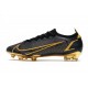 Nya Nike Mercurial Vapor 14 Elite FG Svart Guld