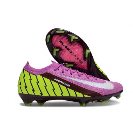 Nike Air Zoom Mercurial Vapor XVI Elite FG Lila Grön Vit