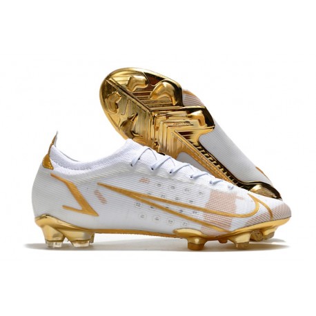 Nya Nike Mercurial Vapor 14 Elite FG Vit Guld