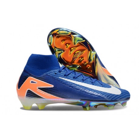 Fotbollsskor Nike Mercurial Superfly X Elite FG Blå Vit Orange