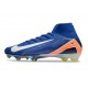 Fotbollsskor Nike Mercurial Superfly X Elite FG Blå Vit Orange